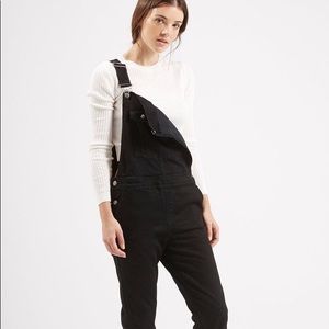 Topshop Black Moto Overalls